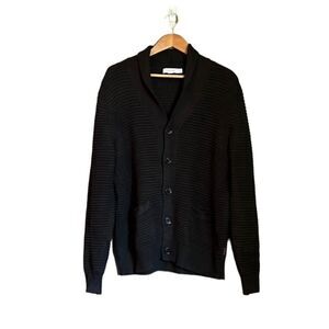 Calvin Klein dark brown cocoon cardigan‎